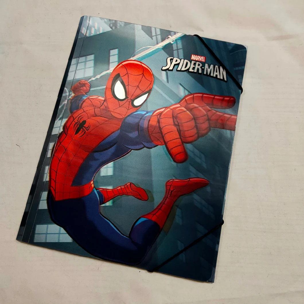Spider-Man File Folder Pockets Document Organizer with Elastic