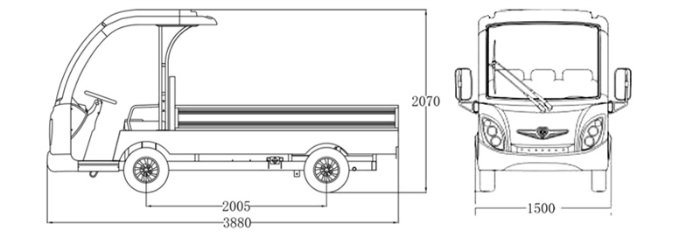 High Quality 3 Ton off Road Electric Loading Truck for Company Loading