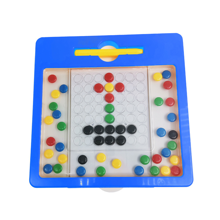 Magnetic Tablet Mini Educational Learn Drawing Colorful Beads Board