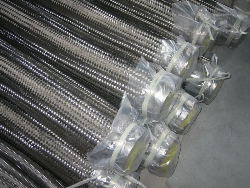 Stainless Steel Annular Corrugated Flexible Bellow Hose, Ss Briaded Annular Metal Hose with Flange/Fittings