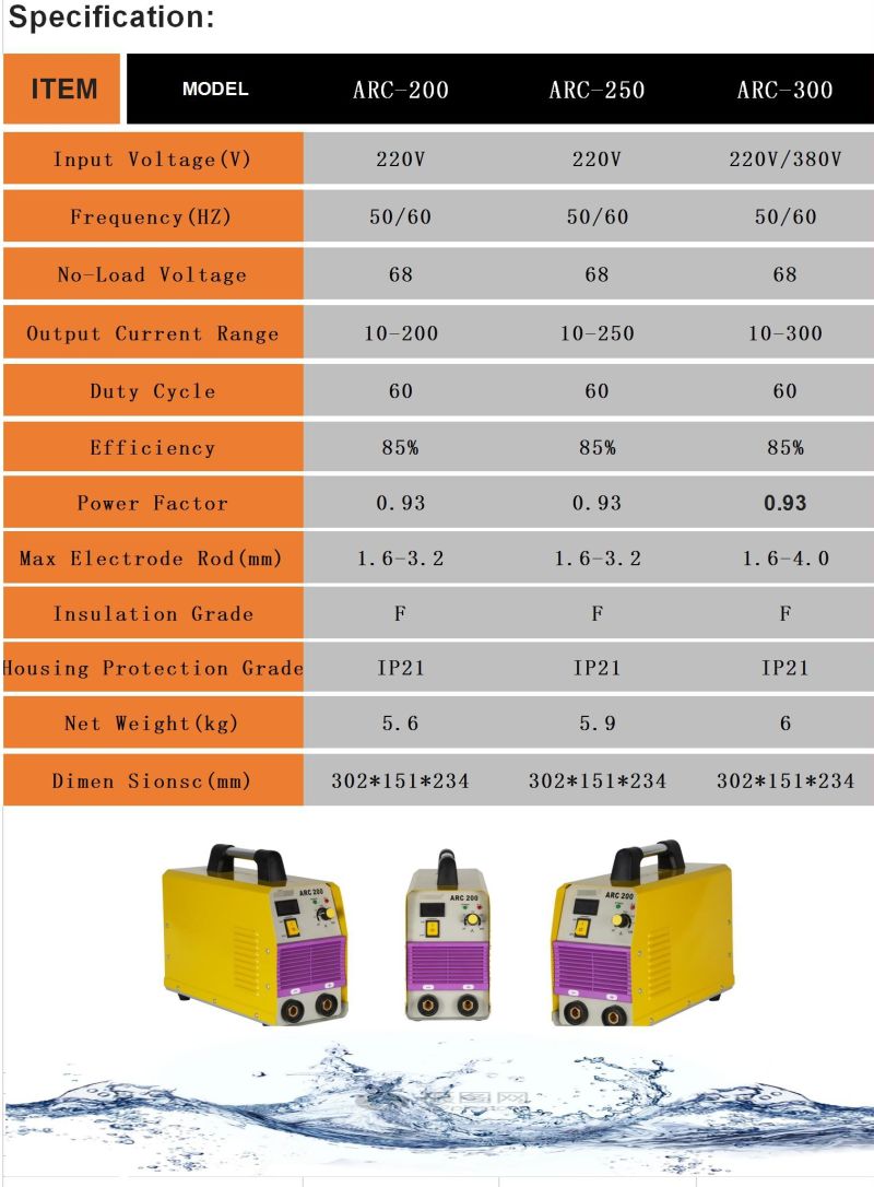 Arc MMA-140A/160aportable Inverter IGBT Arc Welding Machine