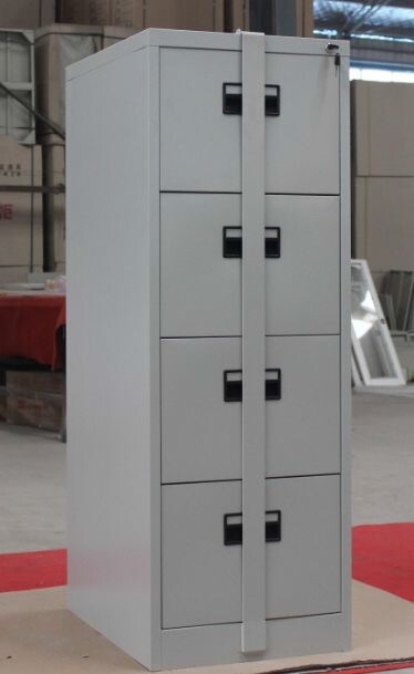 Steel Filing Storage Cabinet Metal Vertical Office File Folder Double Safe Cabinet with Locking Bar