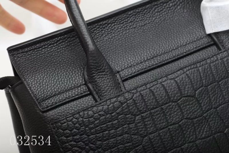 Fashion Crocodile Pattern Flap Leather Bag (F032534)