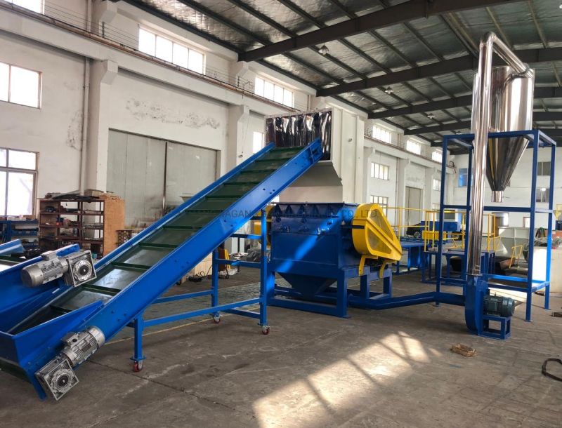 LDPE HDPE PP Film Bag Bottle Bale Breaker Shredder Crushing Washing Grinder Granule Making Machinery