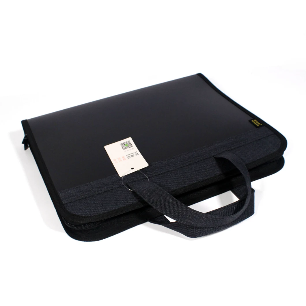 Fashion Black Plastic A4 Durable Outdoor Business Travel File Folder
