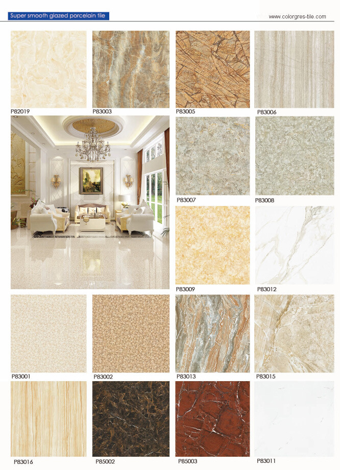 Glazed Tile/Porcelain Tile/Marble Tile/Stone Tile/Smooth Glazed Porcelain Tile/Granite Tile for Home Decoration 800*800mm No Slip Matt Surface