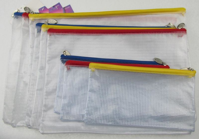 PVC Plastic Stationery Bag/Document Bag (V7102)
