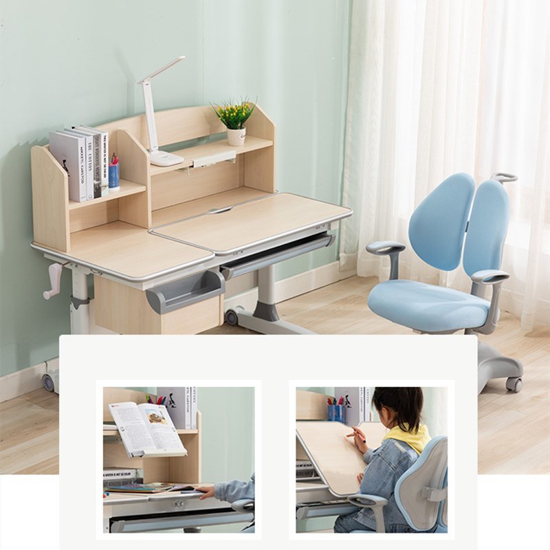 Solid Wood Writing Desk Eye Protection Desk Home Boy and Girl Writing Desk