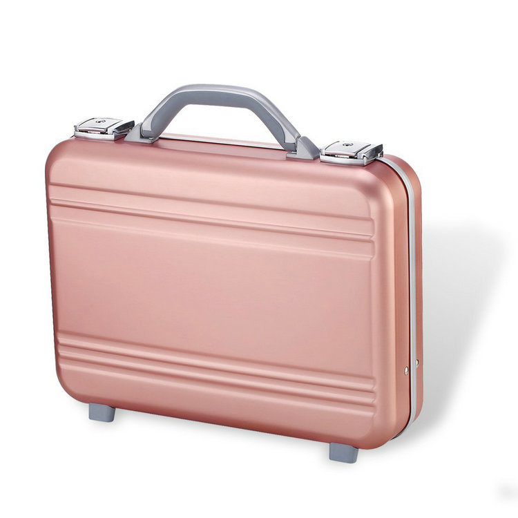 Metal Attache Briefcase Laptop Tool Bag Precision Files Aluminum Briefcase Aluminum Case with Foam