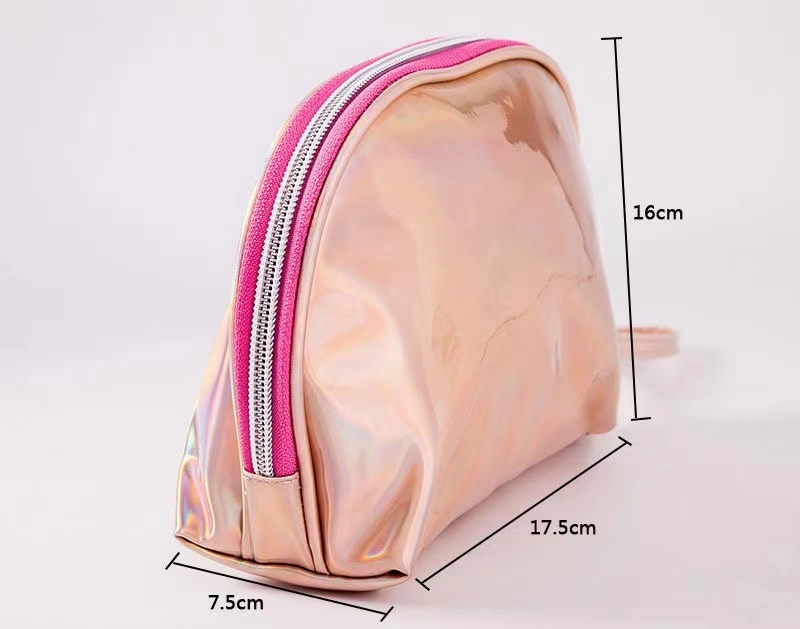 New Cosmetic Bag Laser Portable Lady Cosmetics and Toiletries Storage Bag Shell Dumpling Bag