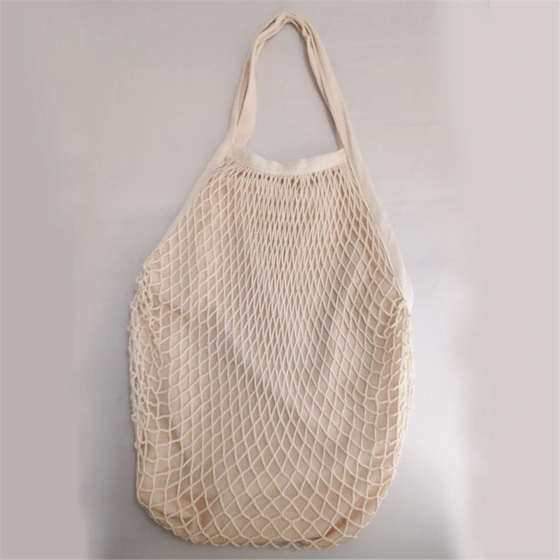Cotton Sturdy Net Mesh Produce Shopping Tote Bag