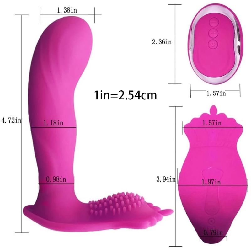 10 Mode Dual Pleasure Female Wearable Massager Remote Control Clitroal Wearable Vibrator