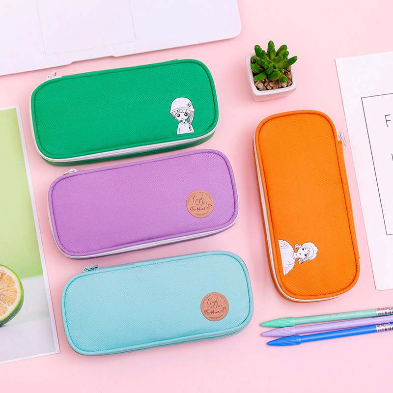 Cartoon Pen Bag Cute Kawaii School Pencil Case Stationery Pouch Box Promotion Gifts