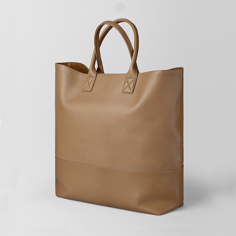 High Quality Soft Calf Leather Classic Design Tote