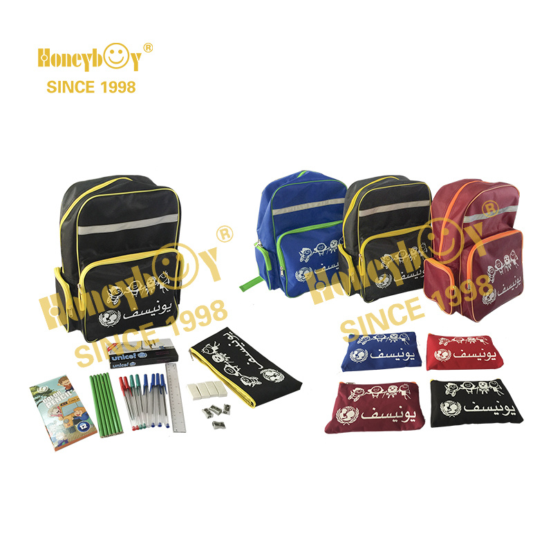 School Bag and Stationery Kits Back to School Bag Sets with Stationery Tender Order for Bags Notebboks