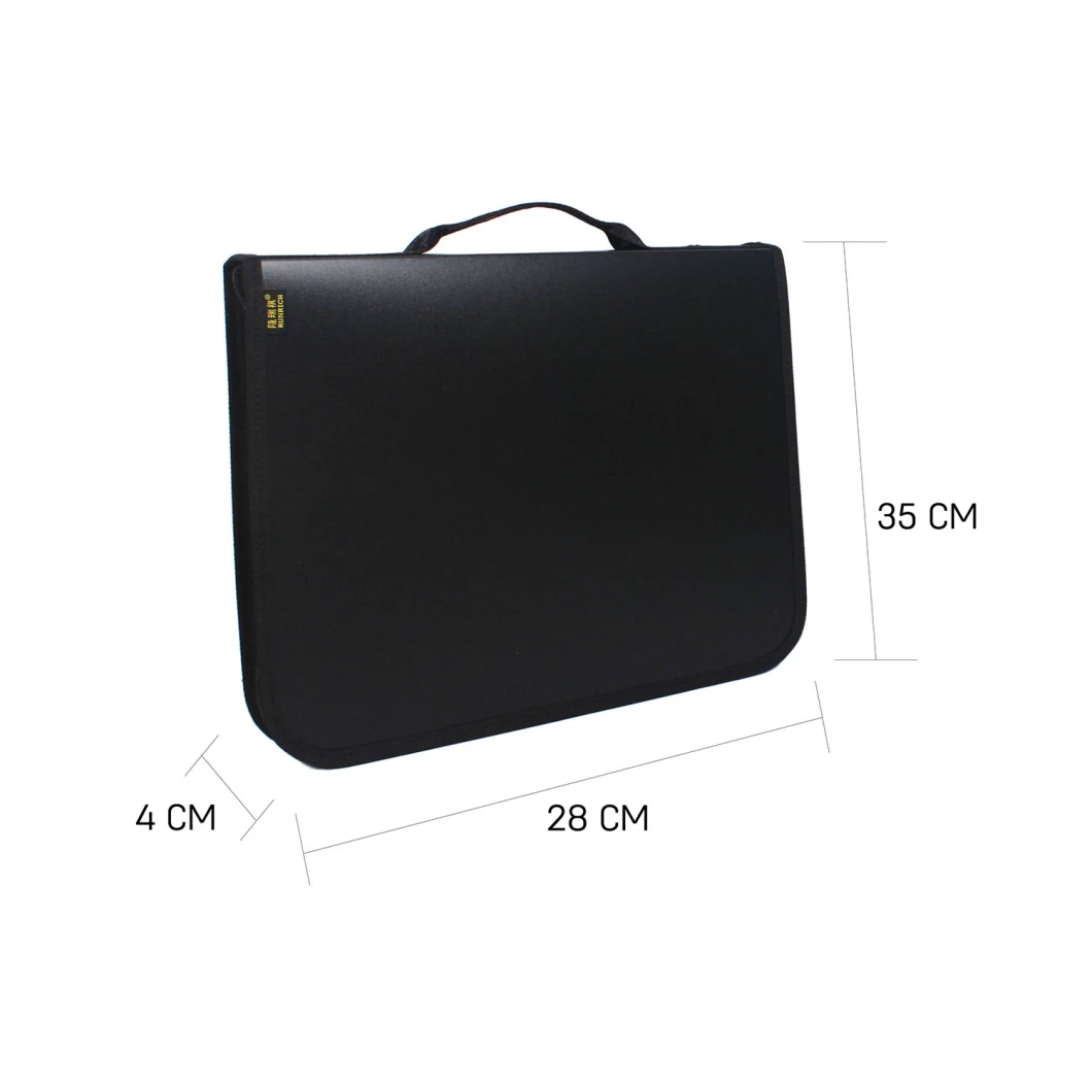 Stylish A4 Plastic Portable File Holder Document Bag