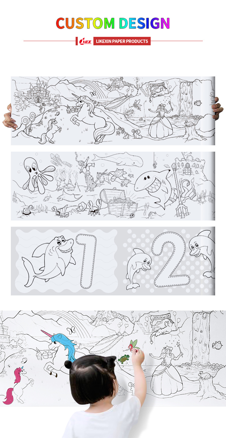 Modern Design 80GSM Watercolor Children Drawing Papers