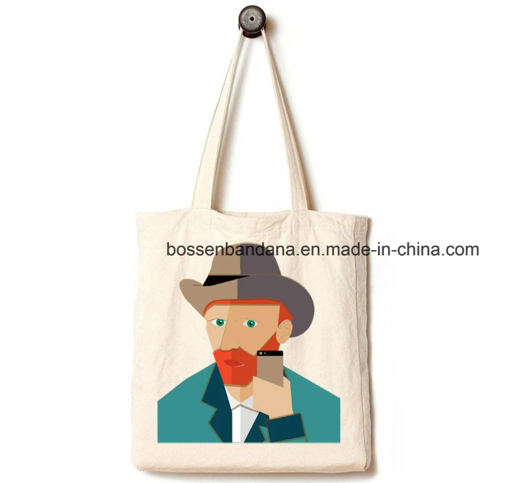 China Factory Produce Customized Logo Printed Cotton Canvas Tote Bag