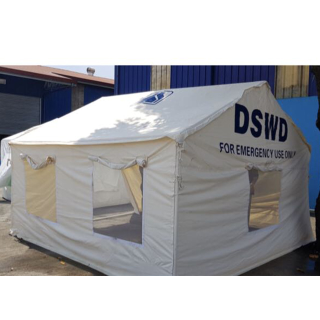 Hot Sale Polyester Cotton Civil Affairs Disaster Emergency Refugee Relief Tent