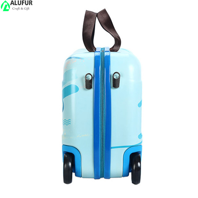 Kids Ride-on Suitcase Carry on Luggage Sit-on Suitcase Printed Pattern