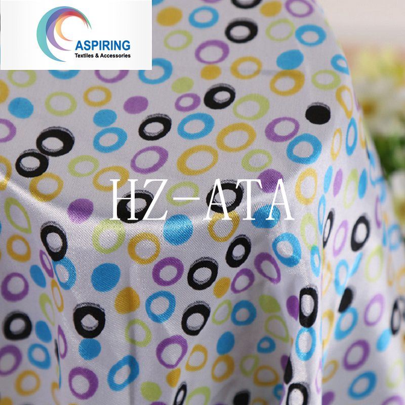 Cheap Polyester Silk Polyester Satin Fabric for Headwear