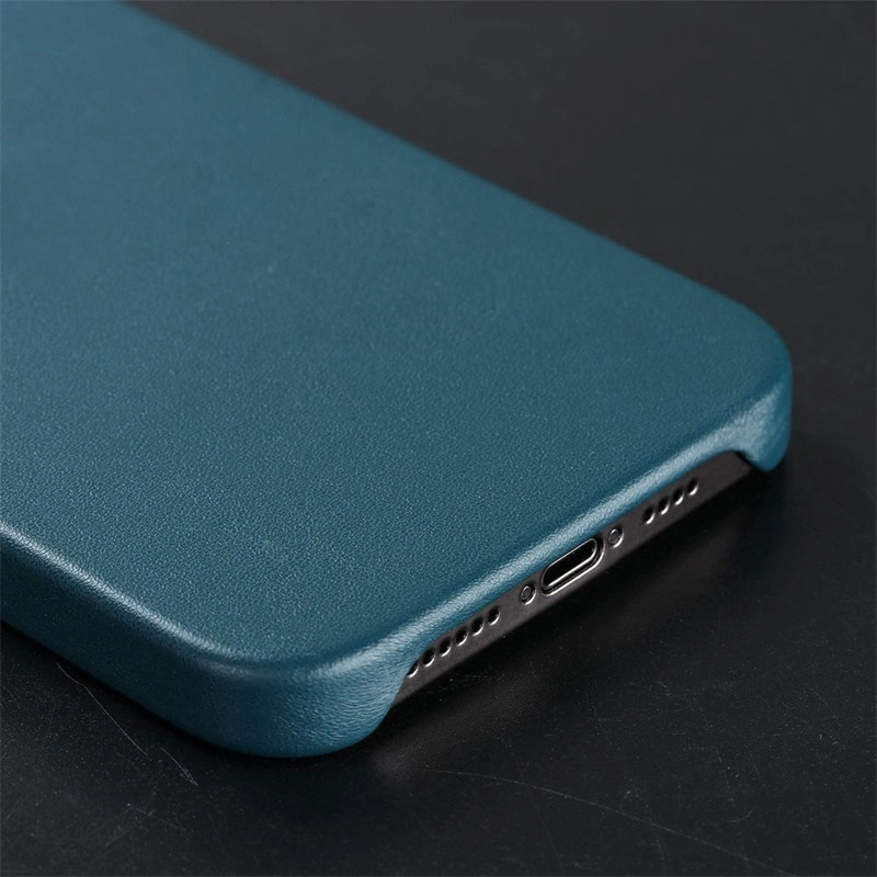 Scratch-Resistant Plain Phone Case Metal Button Leather Case for iPhone X, Xs, R, 6s, 7plus, 7, 8, 8 Plus iPhone 12