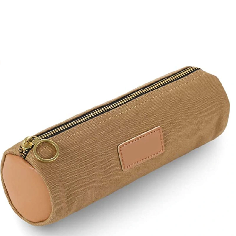 Simple Water Resistant Canvas Pencil Case Bag Pouch Durable Stationery Pouch Gifts Souvenirs