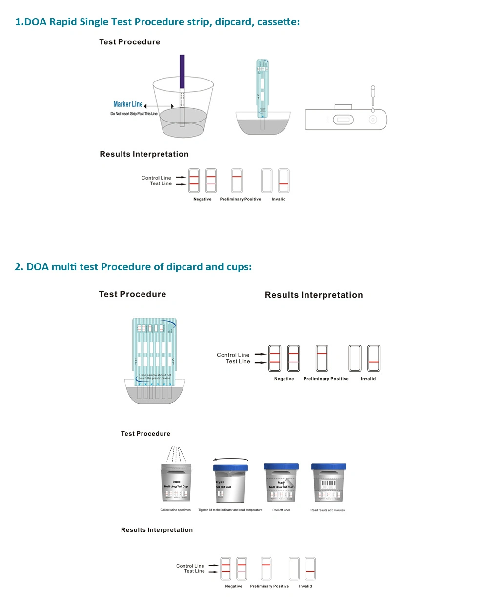 Drug Screens Drug Test for Alcohol, Reagent Kit Drug Test
