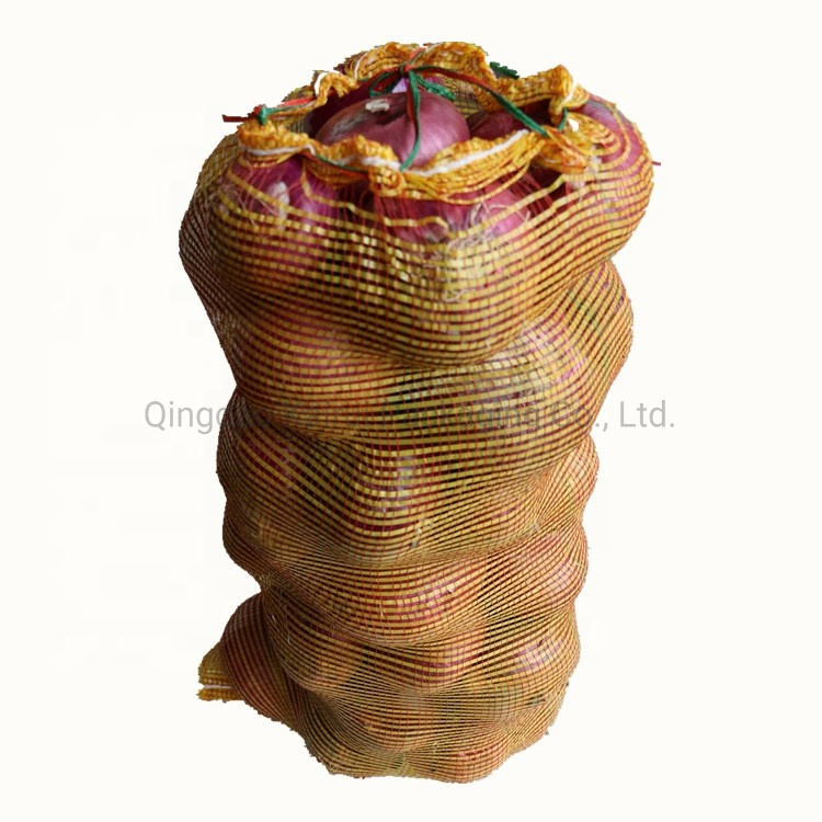 Wholesale UV PP Leno Tubular Firewood Mesh Net Bag