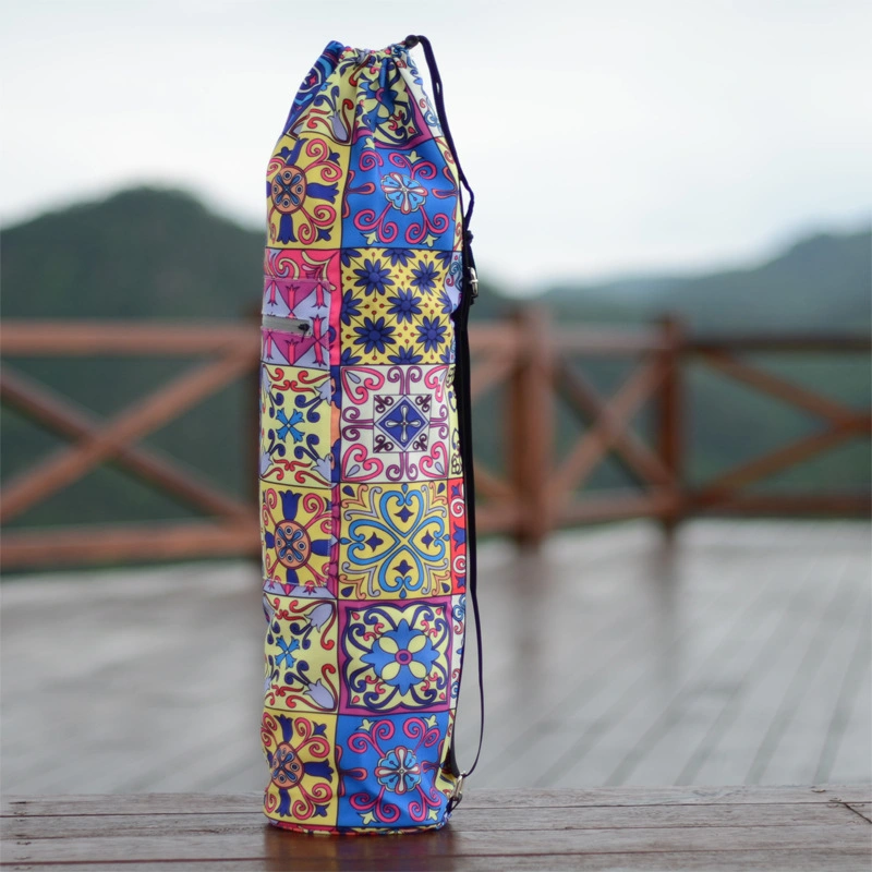 Waterproof Custom Hemp Yoga Bag Yoga Mat Bag Carry Canvas Bag