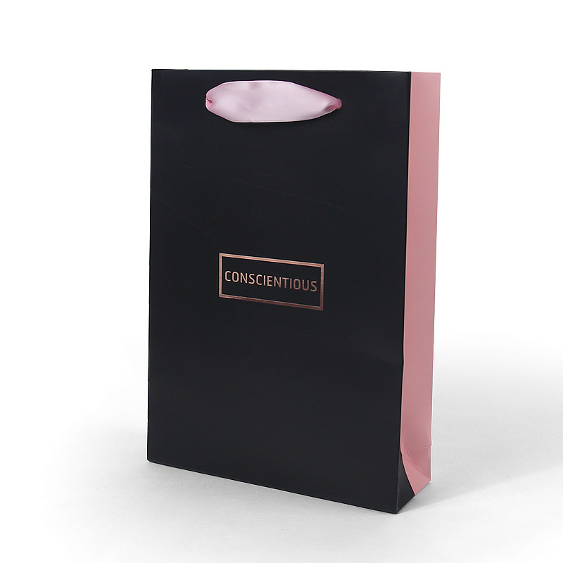 Customzied Elegant Simple Paper Bags with Handle Kraft Paper Bags