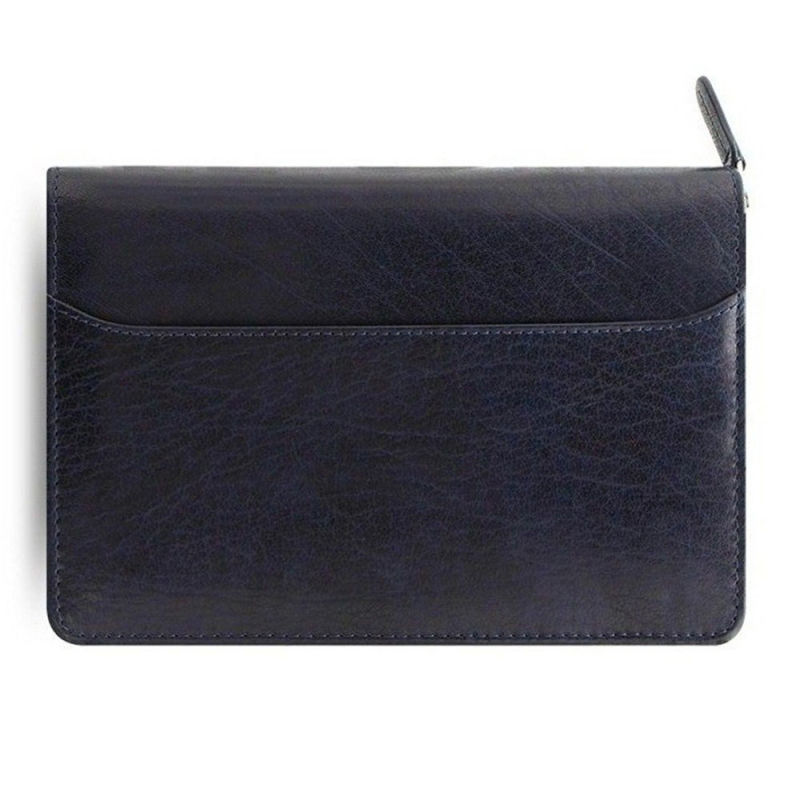Customize Leather Ring Binder A5 Zipper Business Portfolio