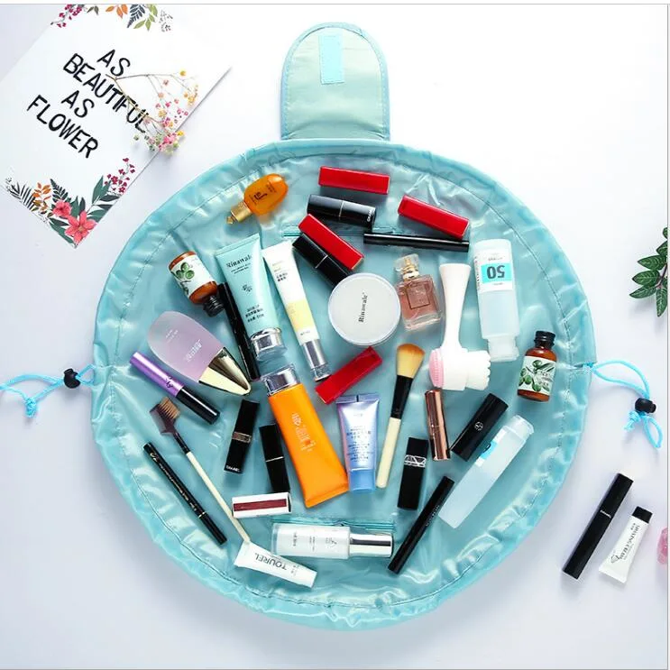 Quick Make up Bag Cosmetic Bag Large Capacity Lazy Makeup Toiletries Bag Portable Drawstring Storage Bag