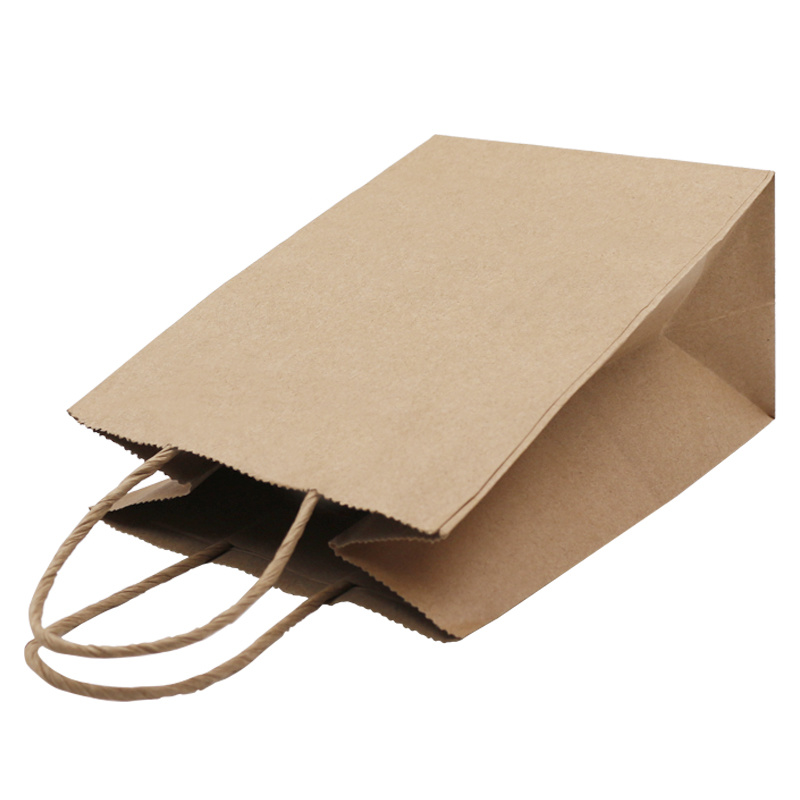 Recyclable Kraft Paper Bags, Reusable Shopping Paper Bags Logo Printed