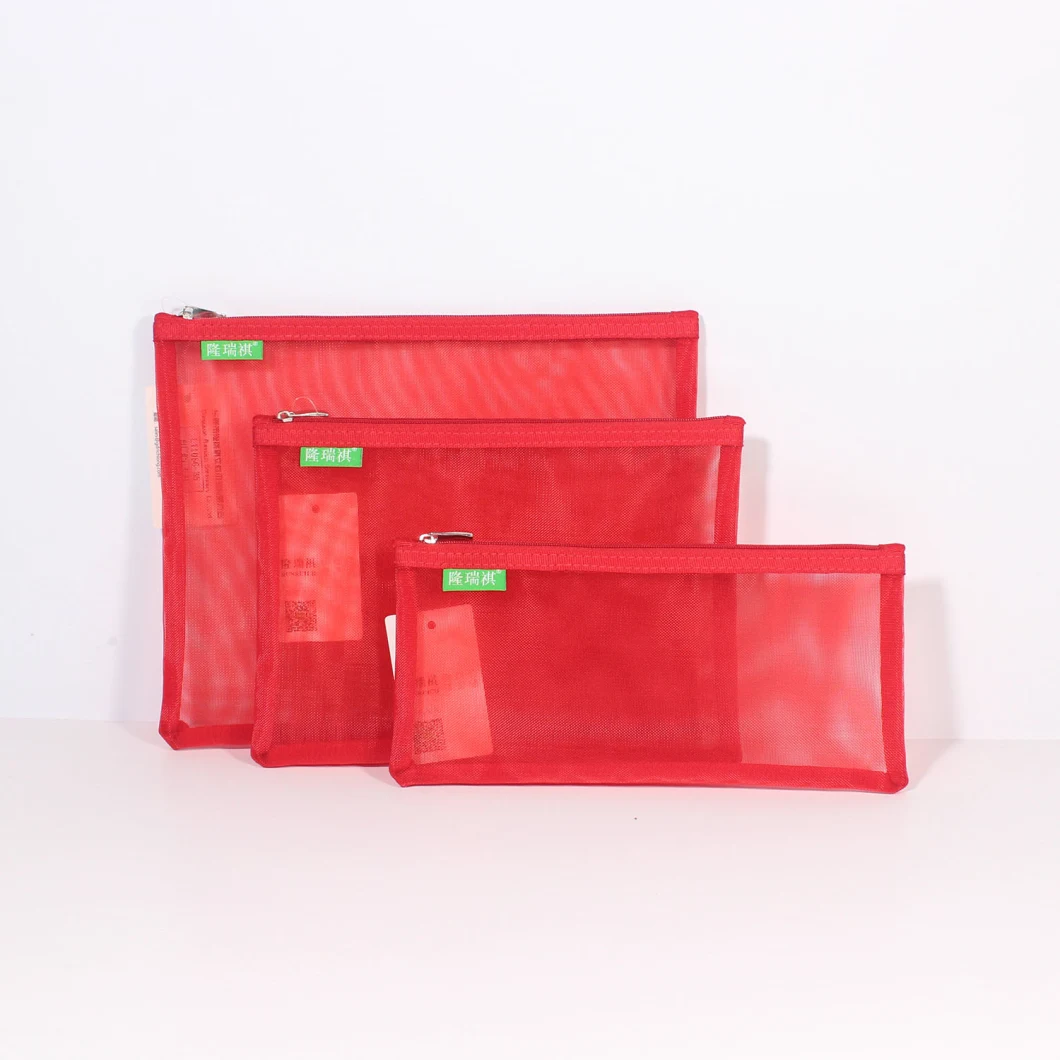 Stylish Mesh Design Multipurpose Storage Office School Supplies B5 Document Pouch Bag