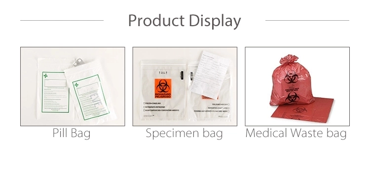 Customized Size, Color Printed, Adhesive/Liquid Tight Specimen Bag, Pill/Drug/Labortary/Medical/Sample Bag