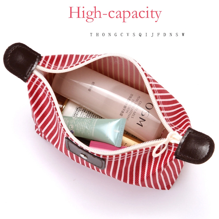 Waterproof Zipper Makeup Bag Portable Travel Toiletry Pouch Cosmetic Bag Lady Dumpling Custom Cosmetic Makeup Bag