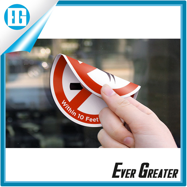 Customized Round PVC Sticker Printing/Double-Sided Window Sticker