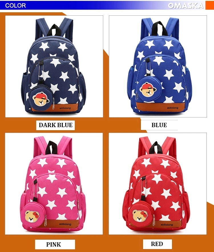 Fashion Korean Style Cartoon Nursery School Kids Backpack Children School Bag