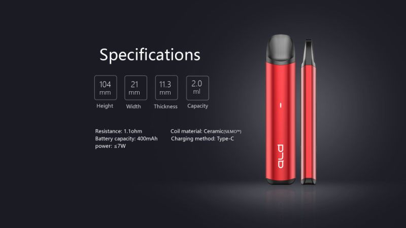 Ald High Quality 400 mAh Type Charging Case Vape Pen Mod