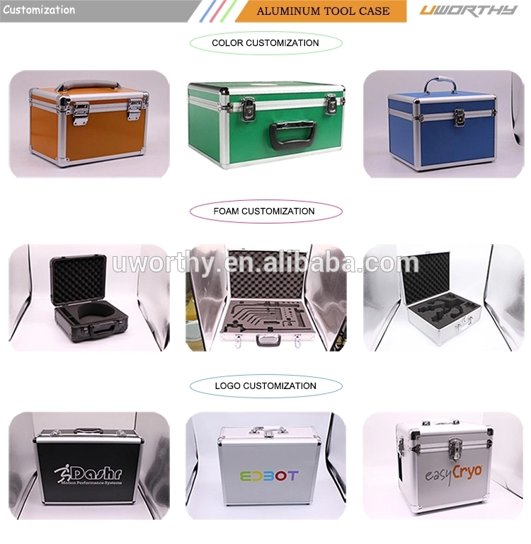 Aluminum Alloy Portable Cipher Box Briefcase Toolbox File Safe Computer Box