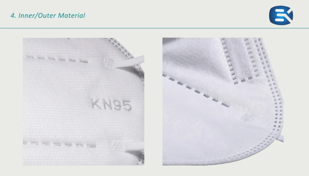 Folding Built in Nose Clip Factory Ffp2 En149 GB2626 95% Meltblown 5ply Kn95 Mask