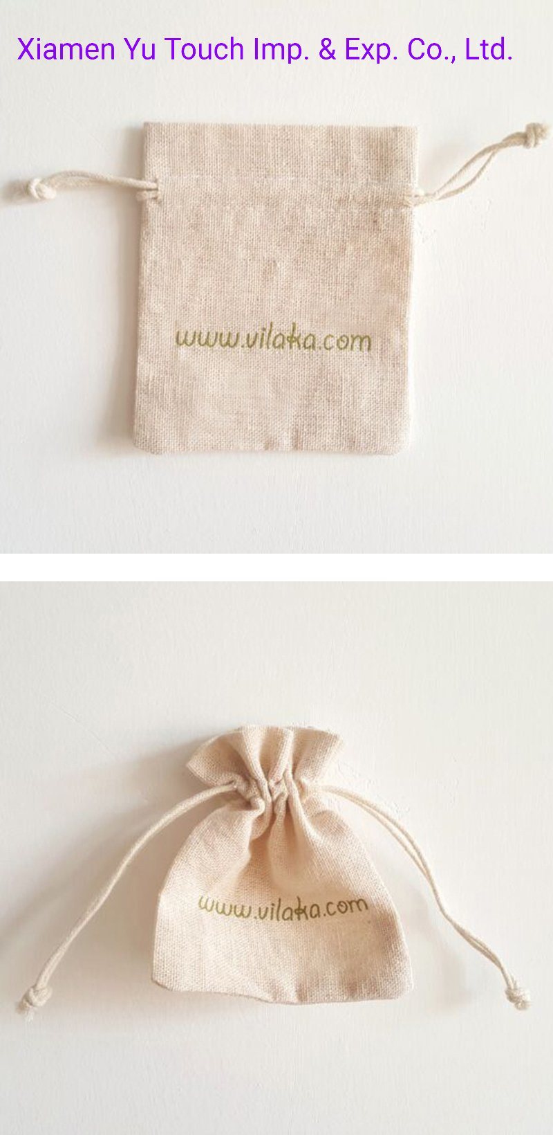 Linen Jewelry Pouch/Linen Drawstring Bag/Jute Bag