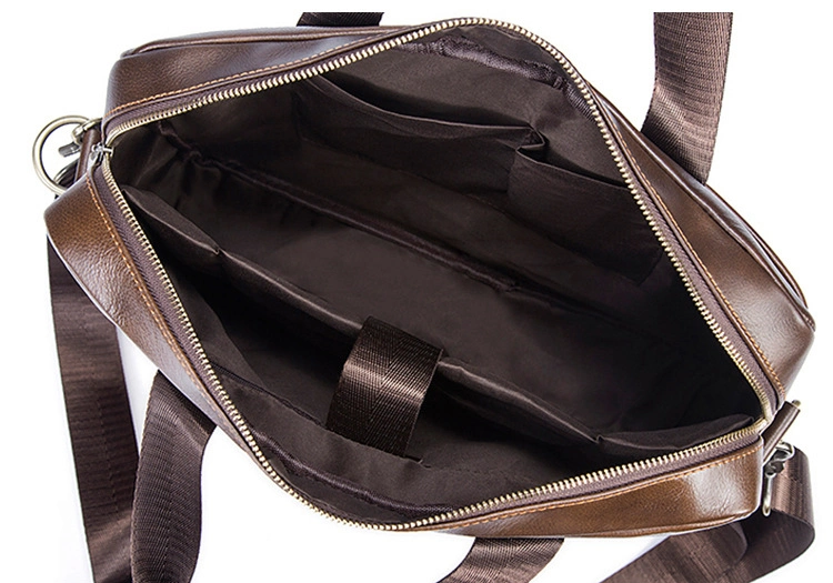 Genuine Leather Large Capacity Laptop Bag Men Business Messenger Bag
