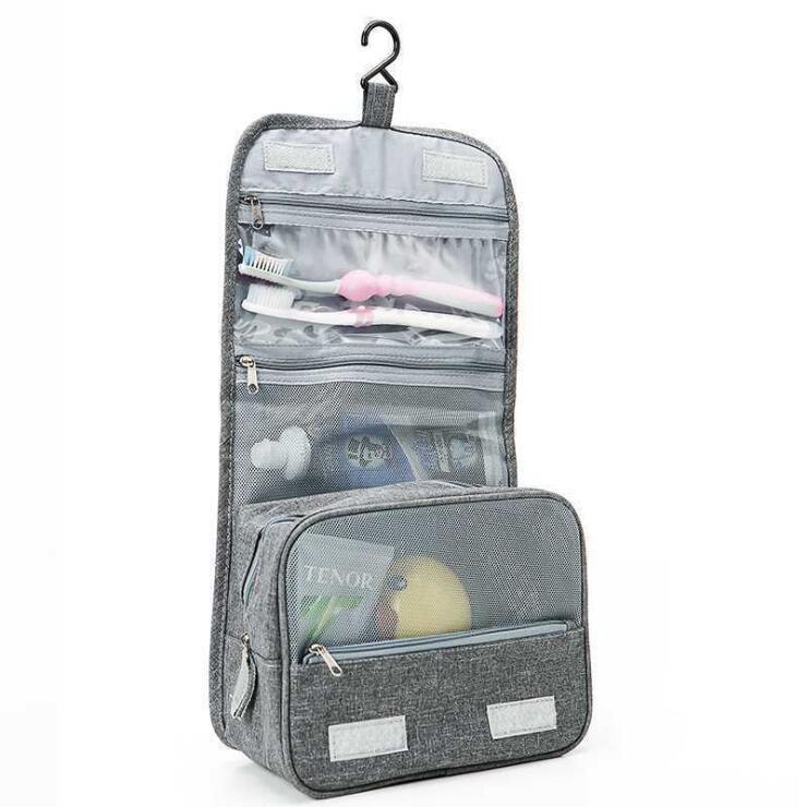 Travel Organizer Bathroom Storage Cosmetic Bag Hanging Toiletry Bag (ESG11740)