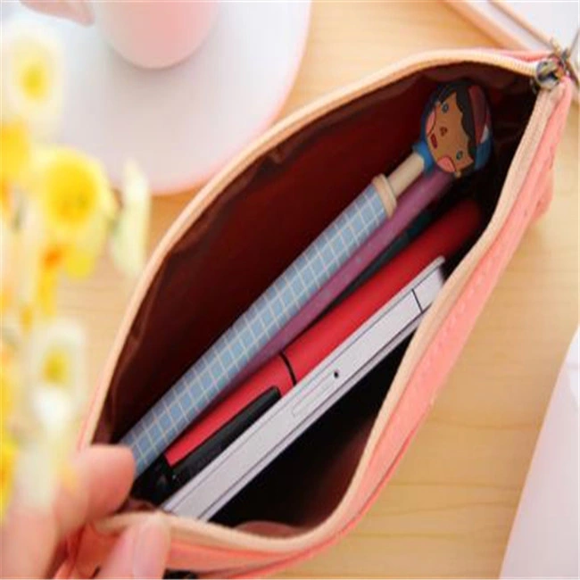 Rural Fresh Double Zipper Pencil Bag Student Stationery Bag Storage Bag