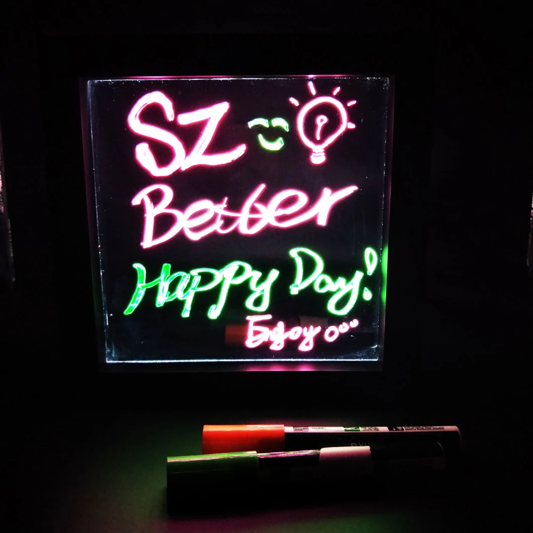 LED Light up The Blackboard, LED Handwriting Board, Luminous Billboard, Fluorescent Board, Colorful Message Board.