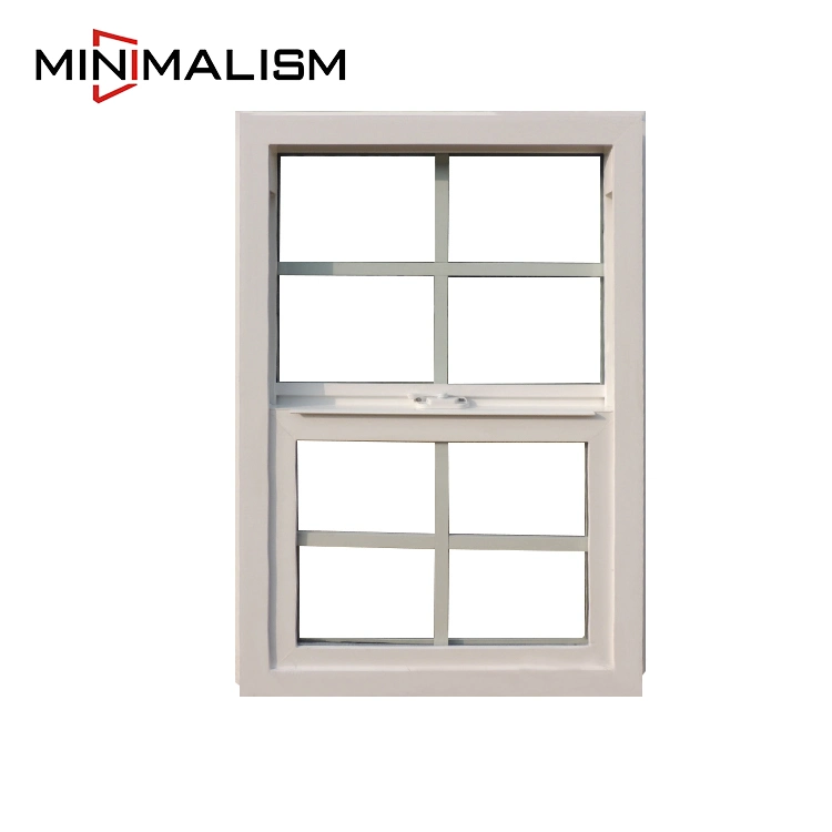 Arch PVC 2 Wide Double Hung Curved Bathroom Ventilation Window with Grids