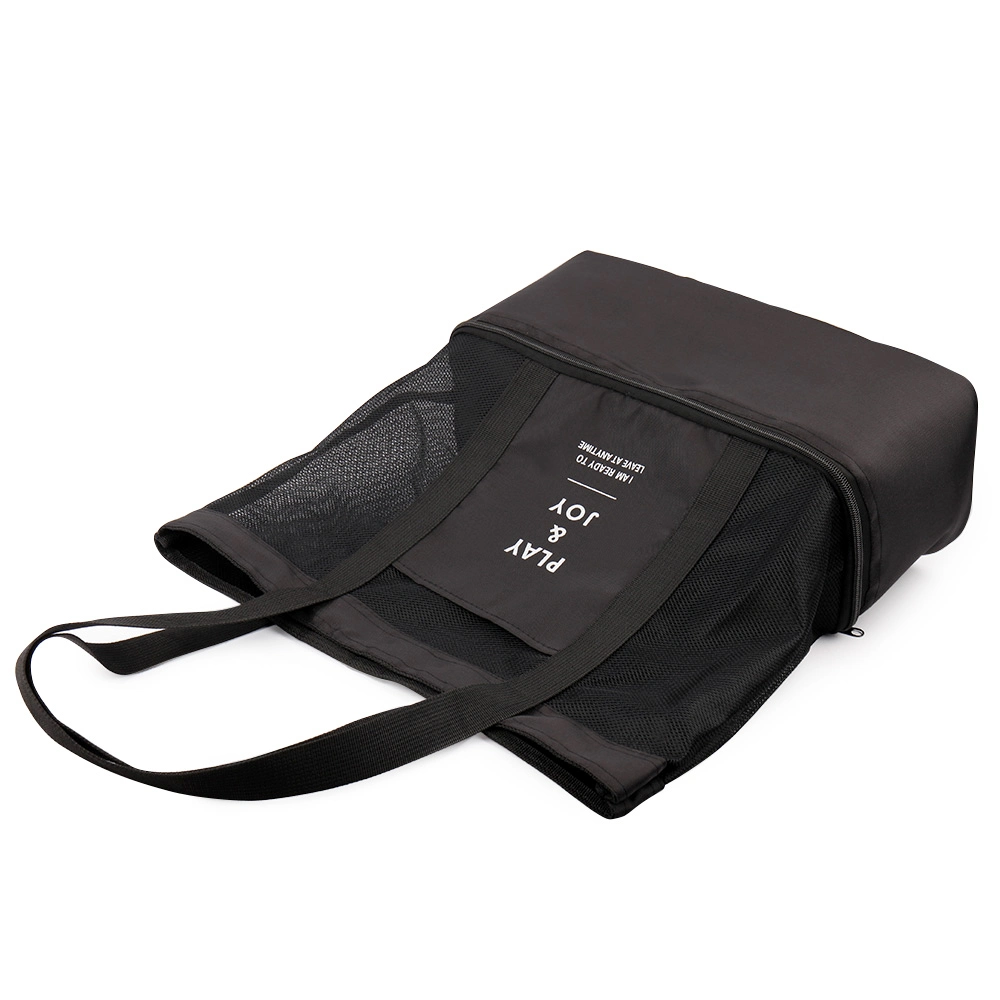 Women Simple Functional Portable Foldable Shopping Bag Balck Tote Bags Package Crossbody Bags Purses Casual Handbag