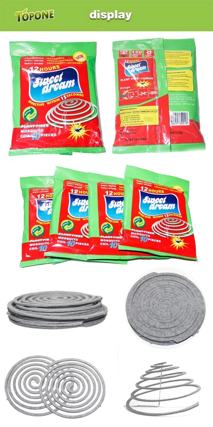 Sweet Dream 12h High Standard Mosquito Coils Flies Repellent Incense Plant Fiber Mosquito Coil